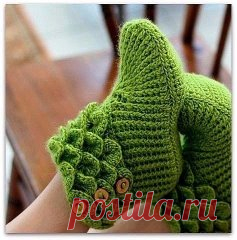 Вязанные тапочки!