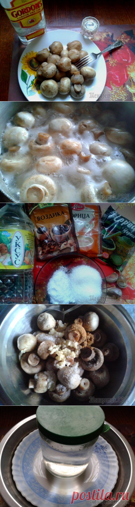 МАРИНОВАННЫЕ ШАМПИНЬОНЫ - БЫСТРО И ВКУСНО!