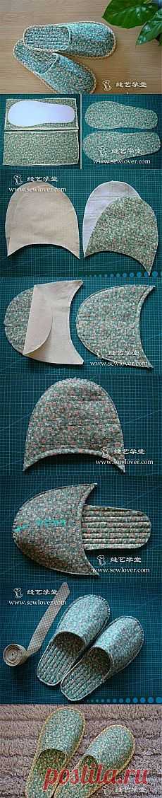 DIY Шить тапочки Сделай Сам | UsefulDIY.com