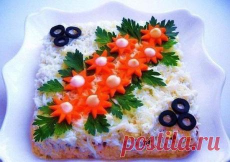 Салат Лебединый пух.