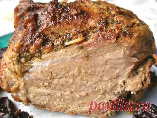 Как запечь мясо целым куском.