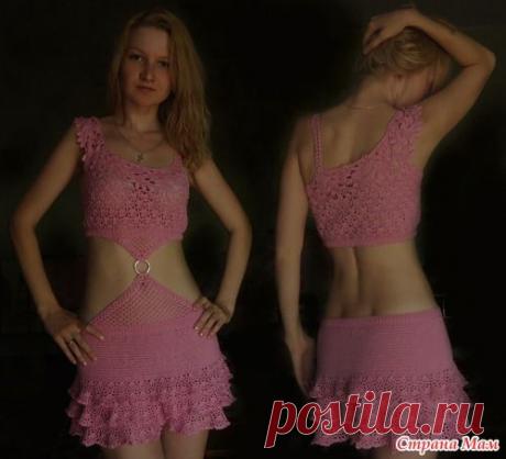 ПЛЯЖНЫЙ САРАФАНЧИК - Купальники - Вязание крючком -МАСТЕР-КЛАССЫ ПО РУКОДЕЛИЮ- Страна рукоделия