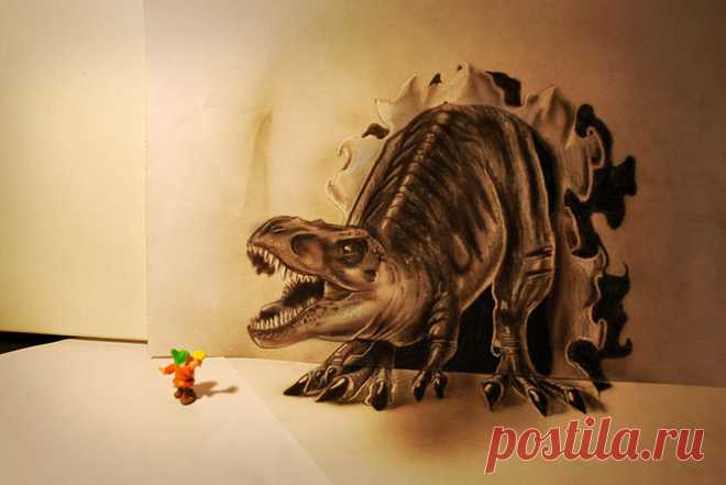 Карандашные 3D рисунки