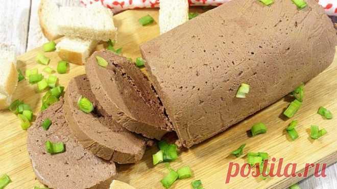 Домашний печеночный паштет Блюдо порадует не только легким вкусом, но и красивой подачей к столу!