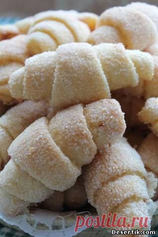Cахарные рогалики. - Кексы - булочки - Десерты - Каталог десертов - Лучшие десерты в картинках