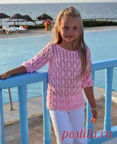 Летний свитерок для девочки - Модели вязания для детей