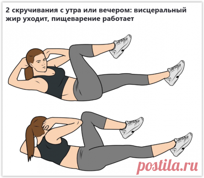 Утренние и вечерние скручивания: ключ к снижению висцерального жира