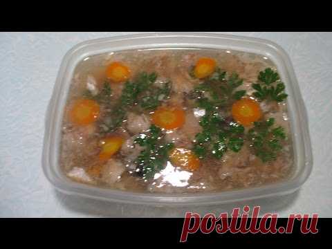 Рыбный холодец из толстолобика. Fish jellied carp.