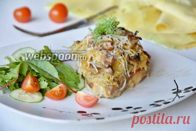 Стожки из свинины с картофелем и грибами  Мясо по-французски по-новому 
Вкусное, сытное, сбалансированное самодостаточное блюдо.  Мясо и картофель это беспроигрышный вариант для семейного обеда или праздничного застолья.  Классическое сочетание мяса, картофеля, грибов и сыра  напоминает популярный рецепт мяса по- французски.  
В качестве мясной составляющей лучше использовать корейку без кости. Для сочности в начинке из картофеля используйте сметану. Допустимо заменить сме...