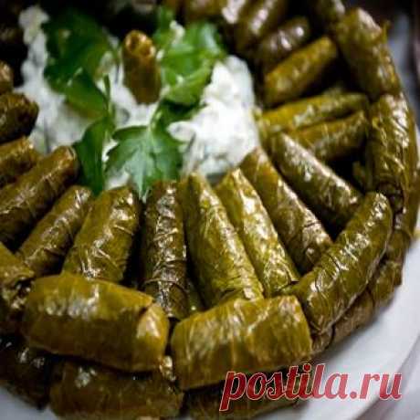 Долма в виноградных листьях