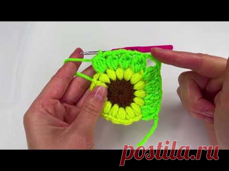 Stunning Granny Square Flower Tutorial for Beginners