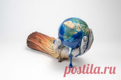 Невероятные скульптуры Christopher David White Кристофер Дэвид Уайт (Christopher David White) вытачивает скульптуры из глины, тщательно прорабатывая все детали, благодаря чему создается впечатление, что фигуры состоят из разных материалов, начиная от дерева, и заканчивая металлом. Источник:  https://funtema.ru