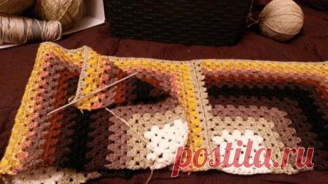 Покрывало 3D крючком