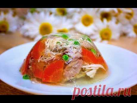 Холодец из курицы - диетический вариант