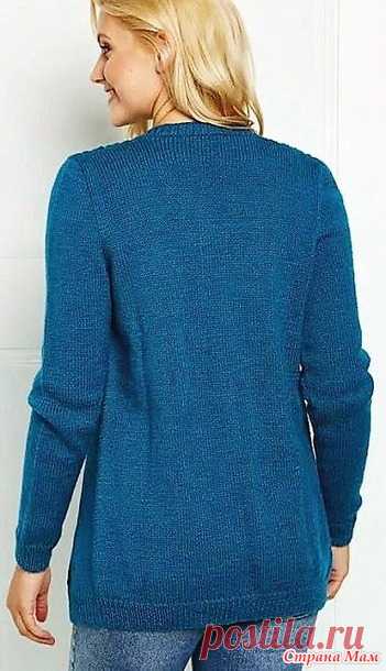 Кардиган «Teal Twist». Спицы. - ВЯЗАНАЯ МОДА+ ДЛЯ НЕМОДЕЛЬНЫХ ДАМ - Страна Мам