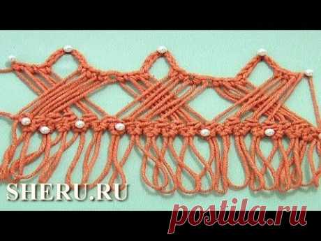 How to Crochet Hairpin Braid Lace  Урок 30 Вязание на вилке крючком