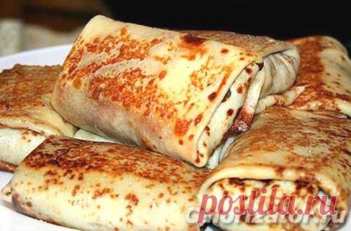 Блинчики с мясом - как приготовить, рецепт с фото по шагам, калорийность - www.calorizator.ru