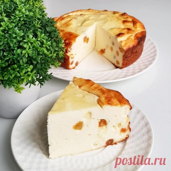 ​Творожная запеканка с изюмом