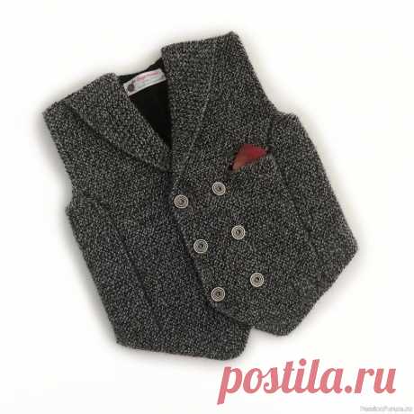 Жилетка спицами для юного модника. Описание | Вязание спицами для детей Описание данной жилетки я сделала по просьбе читательницы. Сама эту модель еще не вязала. Особо не для кого, да и подходящей пряжи пока нет. Но на будущее разбор сделала. Пряжа Нако Вега берется двух цветов.
Один цвет №21297, кажется называется черно-серое мулине. Этим цветов вяжутся 2...