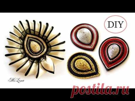 Оригинальные серединки для канзаши, МК / How decorate the middle of kanzashi flower