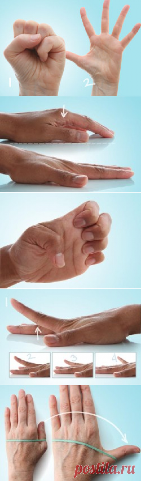 Упражнения при артрозе суставов пальцев рук (фото)