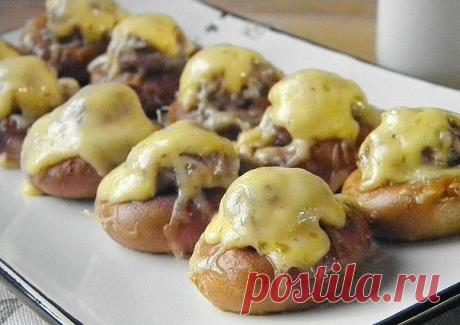 Оригинальные булочки с фаршем в духовке. Очень вкусно и необычно
