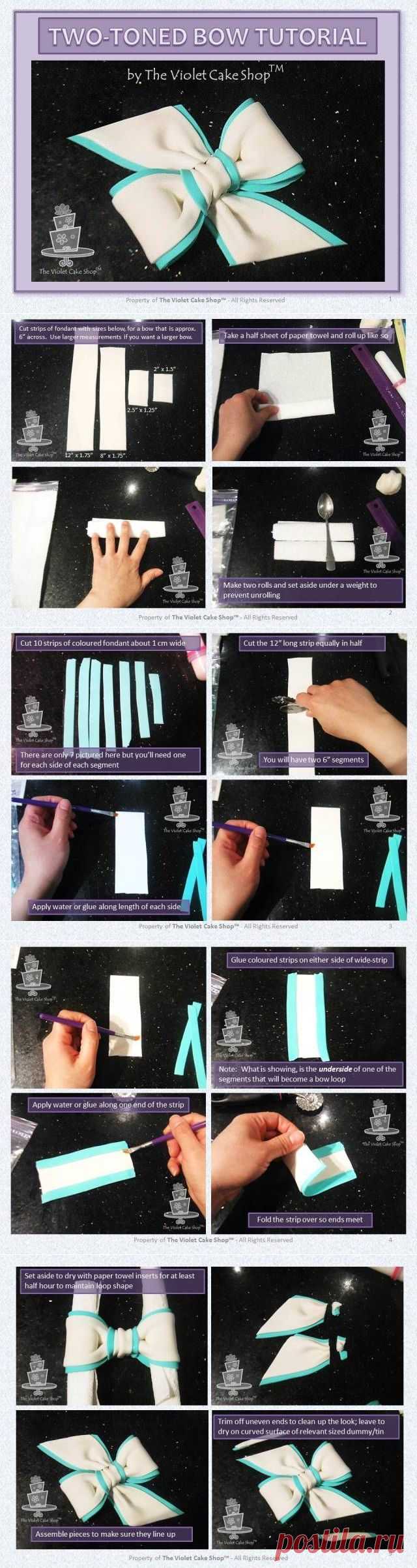 Two-Toned Bow Tutorial - CakesDecor