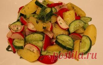 Салат из молодого картофеля / Овощные салаты / TVCook: пошаговые рецепты с фото