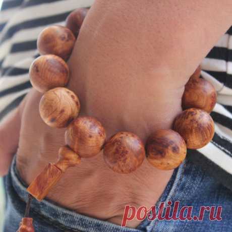 Taihang Thuja Wood Hand Bracelet-Mens Wood Bead Bracelet-Yoga | Etsy