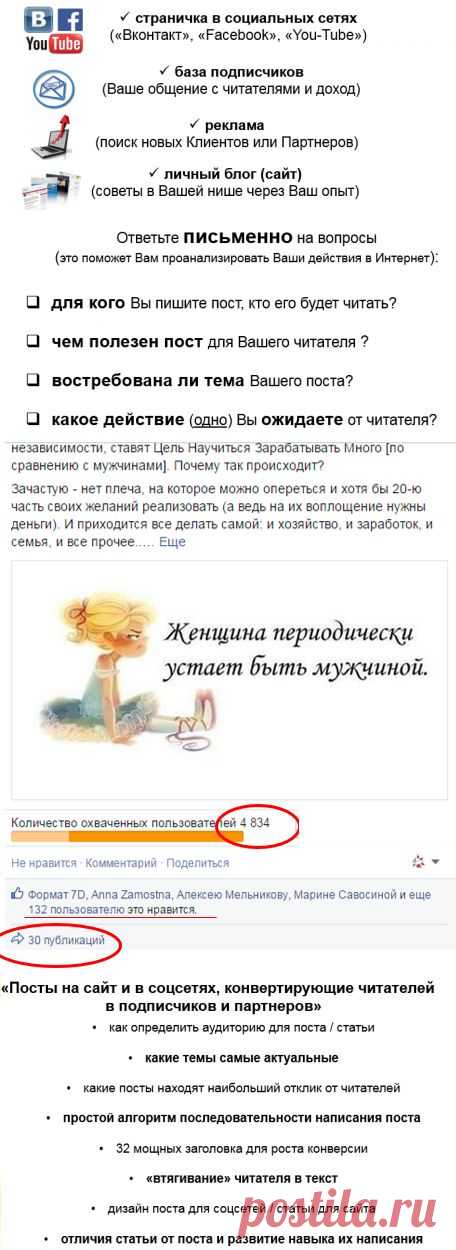 Как писать посты, конвертирующие читателей (вкл) | Светлана Sветлая