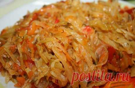 ВКУСНЫЙ РЕЦЕПТ ТУШЕНОЙ КАПУСТЫ