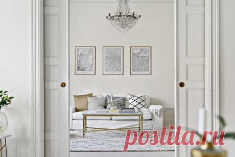 Очень светлая квартира в Швеции