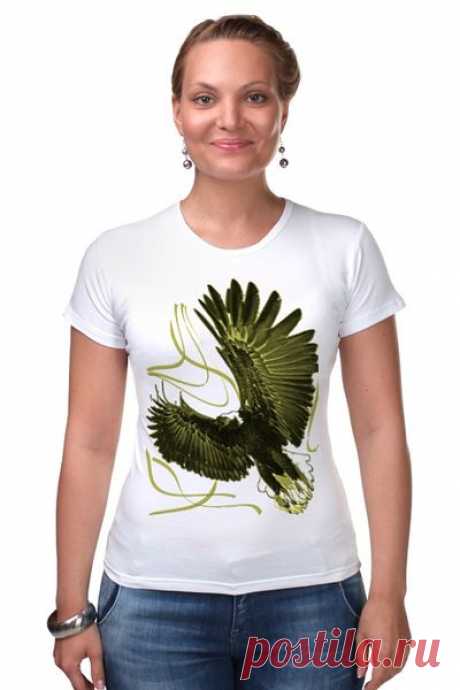 Футболка Стрэйч (Женская) "Взмах крыла" от Hatulia - Printio