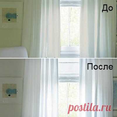 Чем отбелить белые гардины? 5 полезных советов для стирки. 1. Обязательно перед стиркой тщательно вытряхиваем гардины, чтобы вся пыль и грязь, которая на них есть не впиталась в ткань при замачивании. 2. Сильно загрязненные гардины замачиваем на 5-6 часов в горячей воде с концентрированным раствором соли: 4 столовых ложки соли на 5 литров воды. 3. Стираем тюль на деликатном режиме в стиральной машине. Для дополнительного отбеливания добавляем при стирке в стиральную машину кислородный…