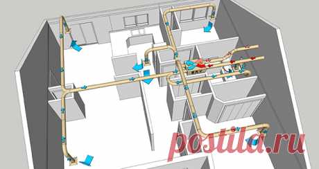 Вентиляция в частном доме: пошаговая инструкция по монтажу В статье описывается вентиляция в частном доме: схема и монтаж различных приборов естественной и принудительной вентиляции приведены в качестве примеров
