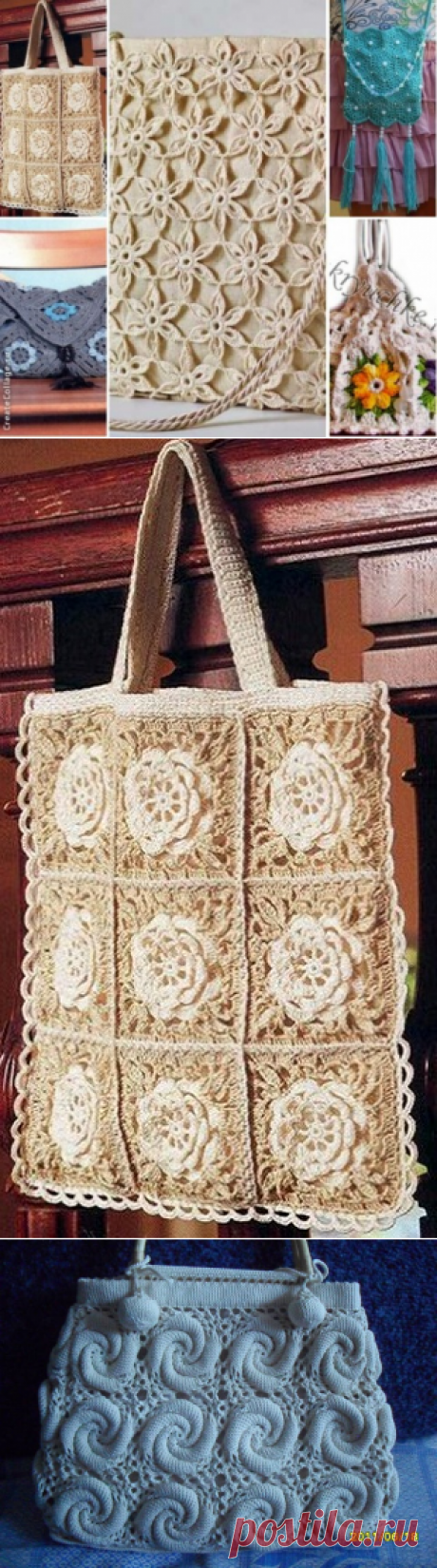 Вяжем крючком: сумка из мотивов (подборка) — Партнерки, обзоры