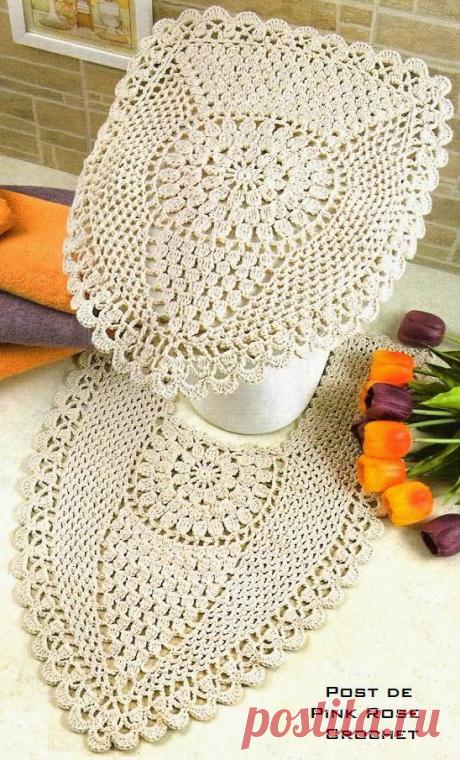 Inspirações de Croche com Any Lucy: Jogo de Banheiro