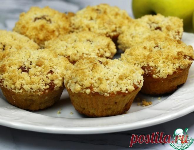 Яблочные кексы с вареной сгущенкой – кулинарный рецепт