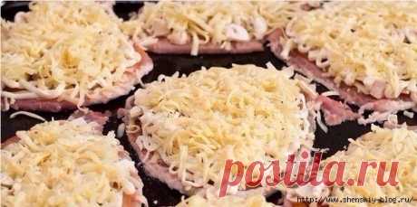 Мясо по-купечески с грибами !