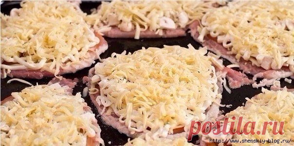 Мясо по-купечески с грибами !