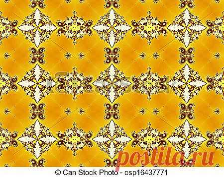 Stock Illustrations of Seamless fractal pattern - Digtal computer graphic -... csp16437771 -  Search EPS Clipart, Drawings, Illustration, and Vector Graphics Images