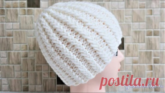 Детская шапка спицами мастер класс
Описание: https://vjazalochka.ru/vyazanie-dlya-zhenshchin/shapki-berety/detskaya-shapka-spicami-master-klass