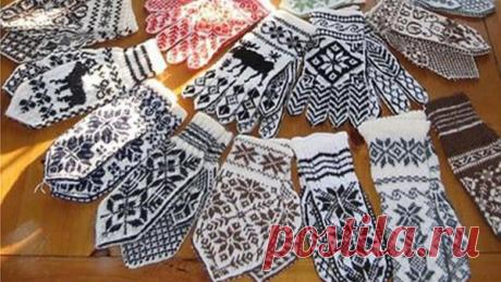 Самые необычные схемы для вязания варежек спицами | Блог elisheva.ru