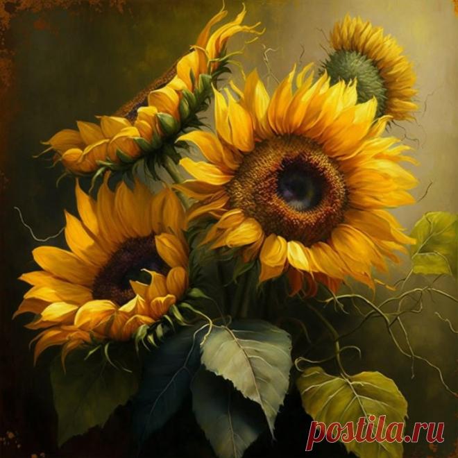 Подсолнухи