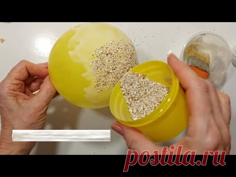 Смешиваю ЯИЧНАЯ СКОРЛУПА + КЛЕЙ. КРАСОТИЩА !! Вы ПОТЕРЯЕТЕ ДАР РЕЧИ! DIY поделки ко дню матери.декор
