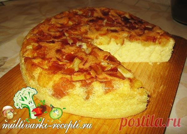 Шарлотка с яблоками в мультиварке: рецепт приготовления