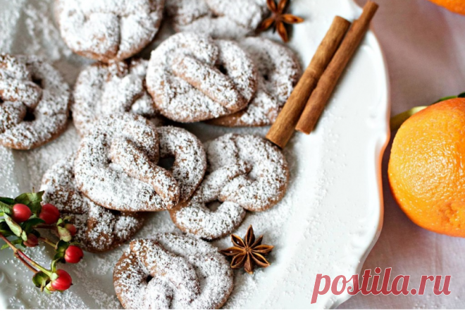 Рождественские бретцели /кренделечки/.