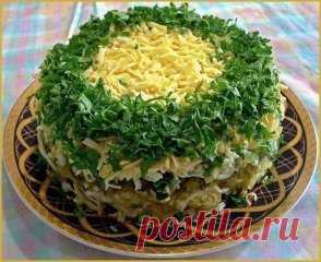 Салаты с жареными грибами. 6 красивых и вкусных рецептов)