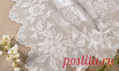 Скатерти, салфетки, занавески из ткани с отделкой вязанием. | pro100stil | Яндекс Дзен