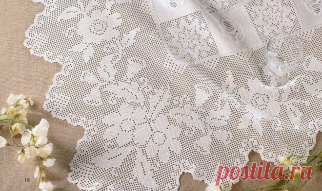 Скатерти, салфетки, занавески из ткани с отделкой вязанием. | pro100stil | Яндекс Дзен